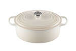 Cocotte Signature en fonte emaillee Ronde 26 cm Meringue